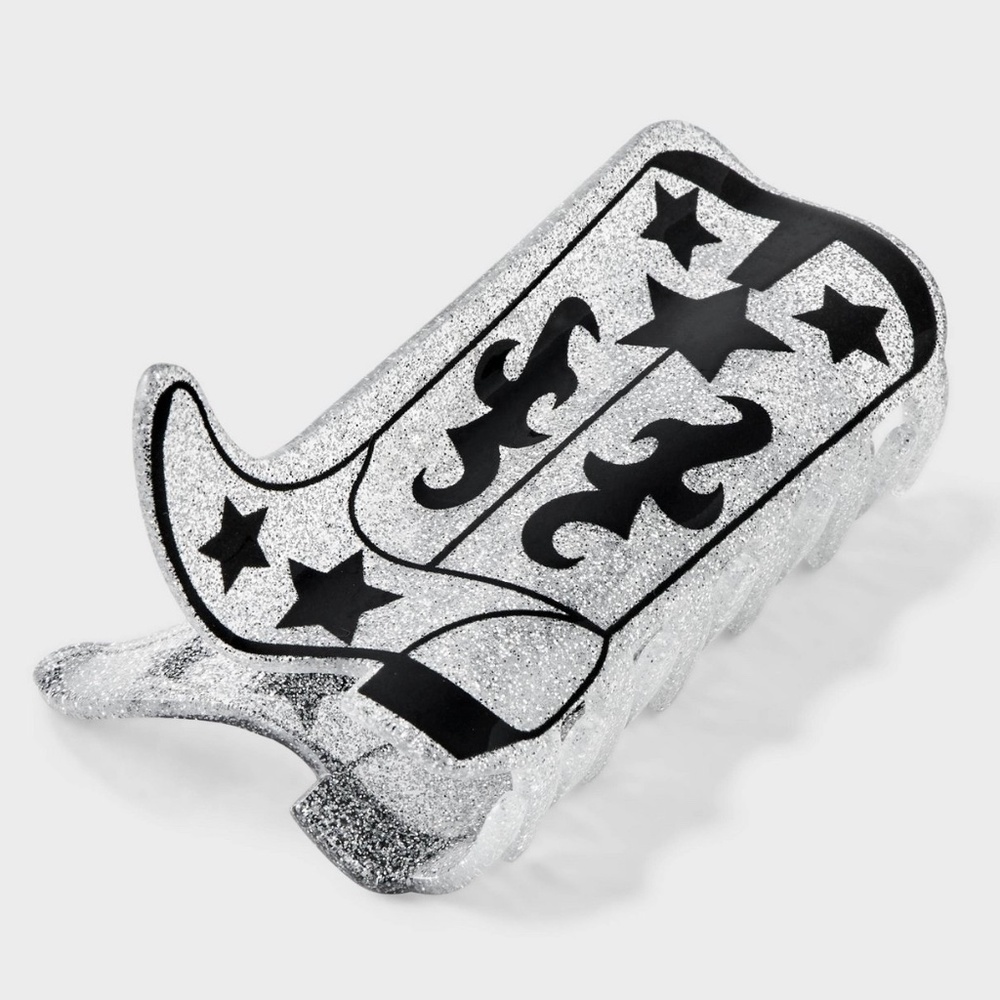 Cowgirl Boot Claw Hair Clip - Wild Fable™ Black